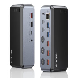 GIISSMO Estación de acoplamiento USB C Triple Monitor