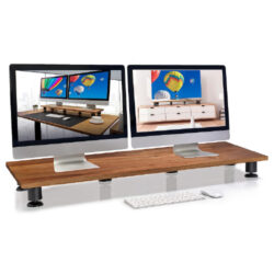 Nordik elevador de doble monitor para 2 computadoras